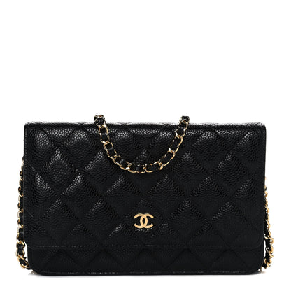 Chanel Caviar Quilted Wallet On Chain WOC Black 1 of 14