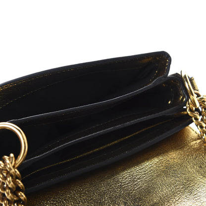 Alexander McQueen Metallic Small Twin Skull Chain Crossbody Antique Gold 5 of 10