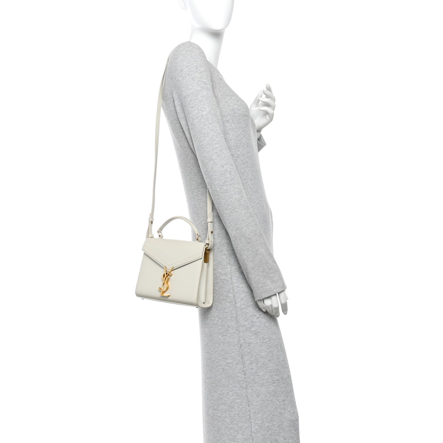 Grain de Poudre Mini Classic Monogram Cassandra Top Handle Vintage White
