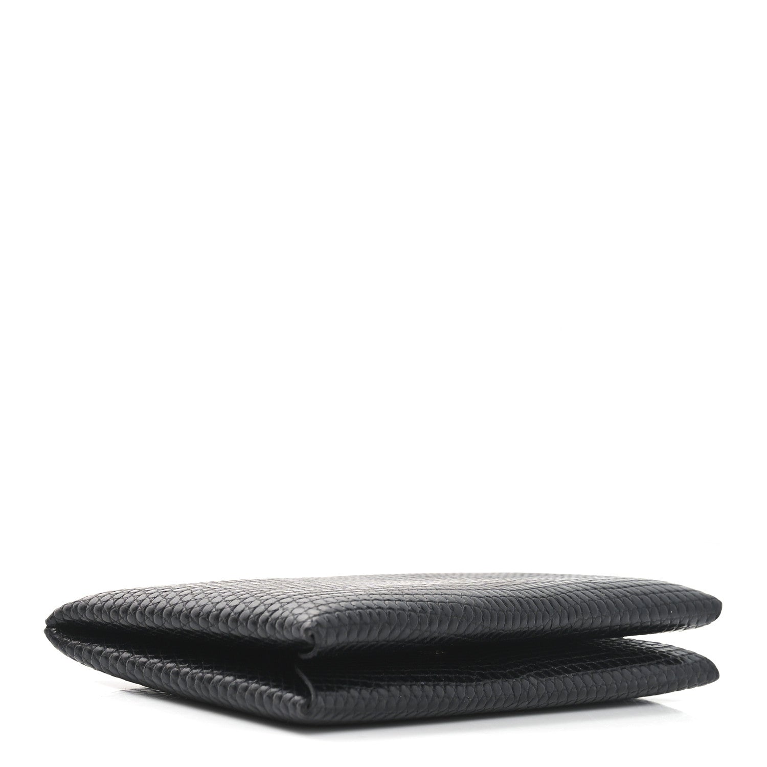 Hermes Lizard Calvi Card Case Black 4 of 8