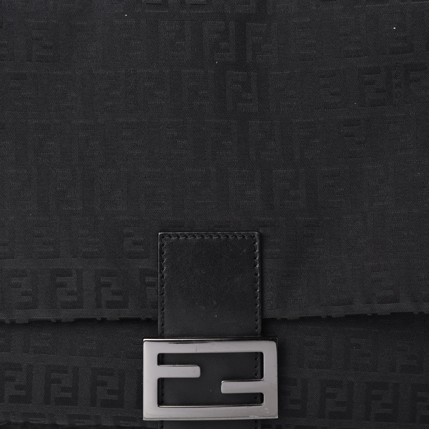 Fendi Zucchino Mama Baguette Black 10 of 10
