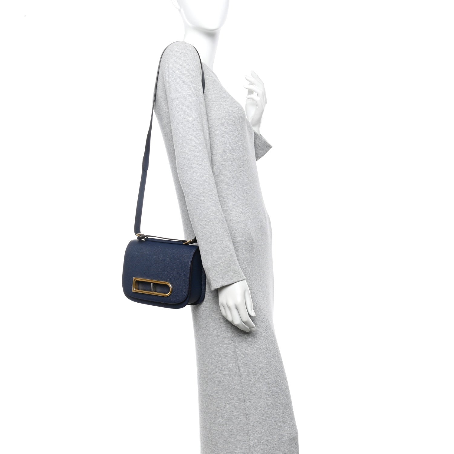 Delvaux Alpina Calfskin Lingot Crossbody Night Sky 2 of 9
