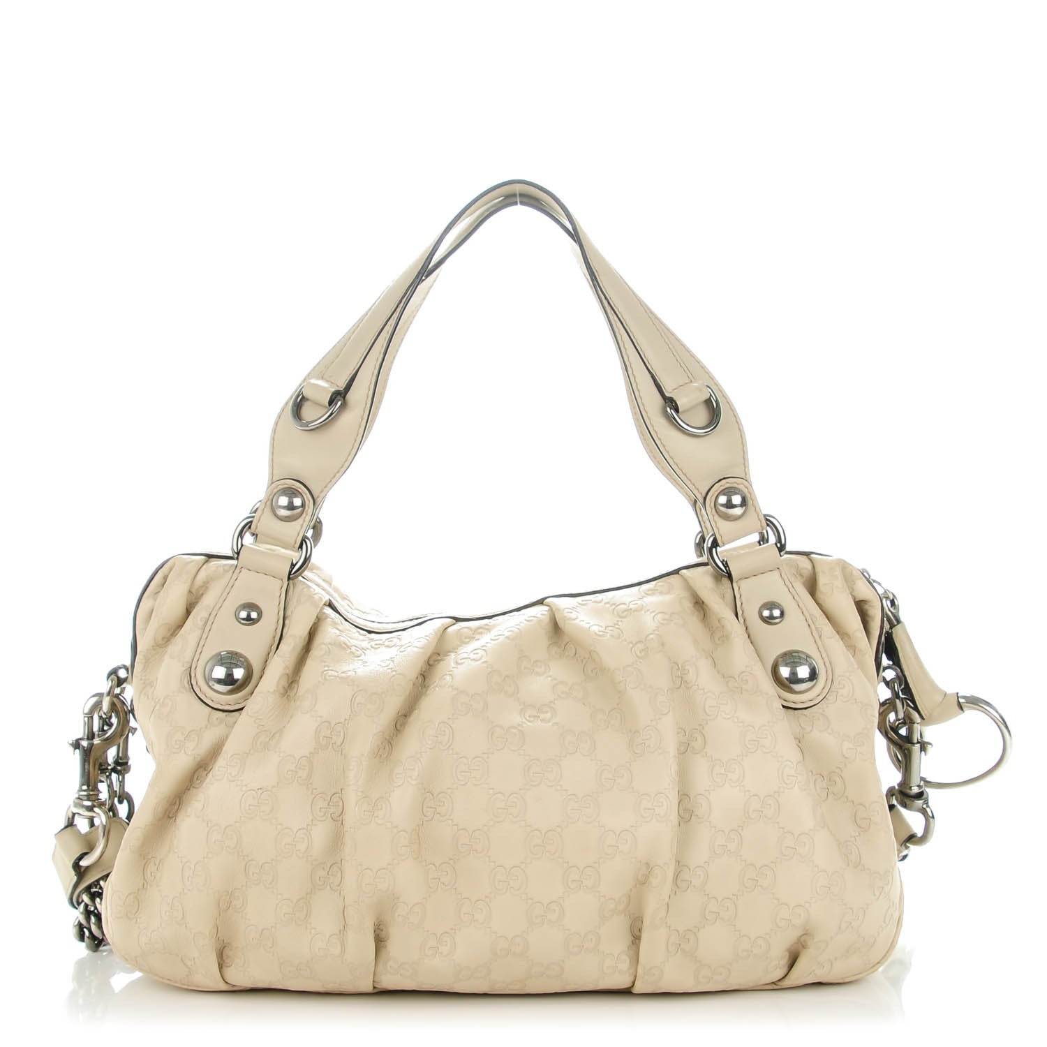 Gucci Guccissima Medium Icon Bit Boston Off White 1 of 7