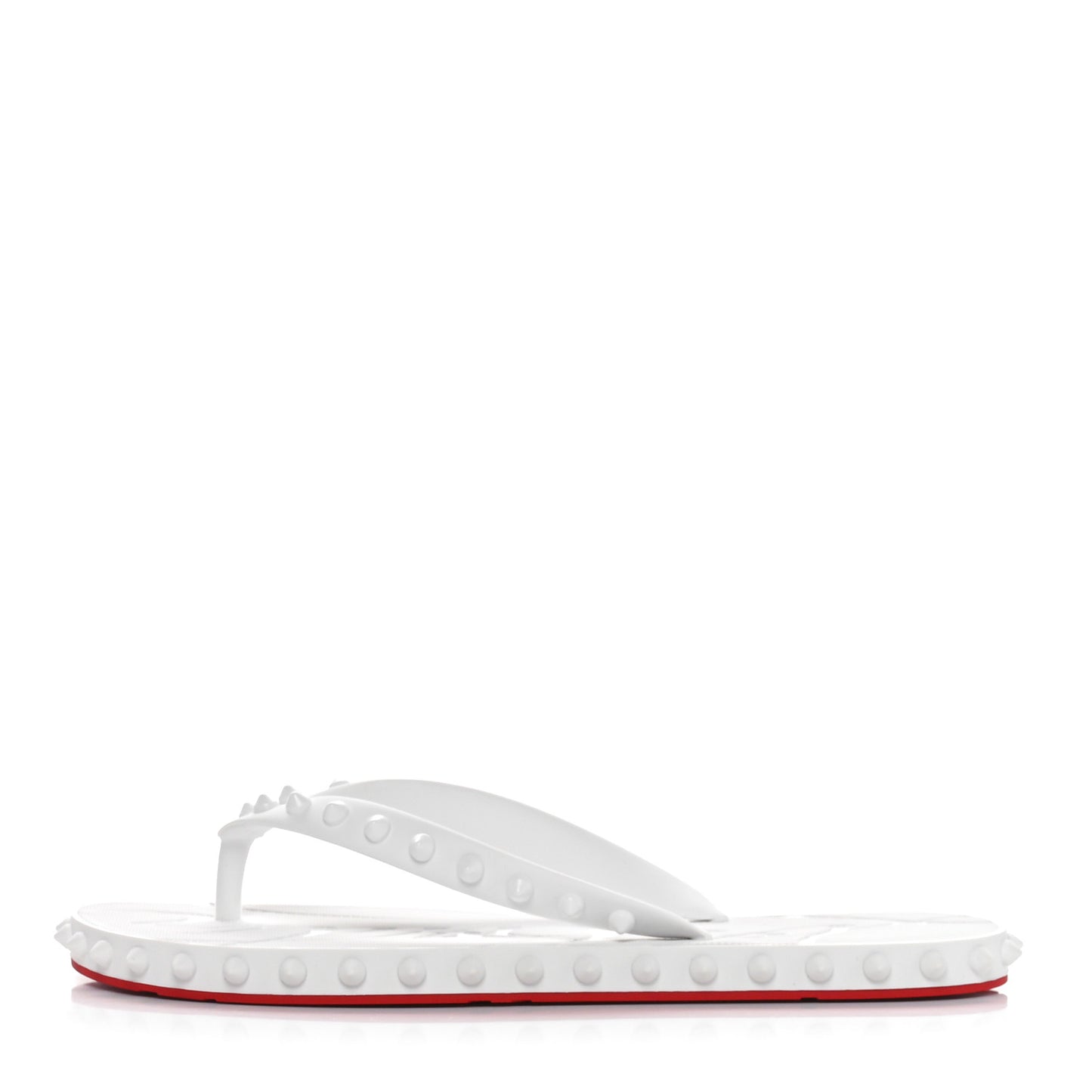 Rubber Spike Super Loubi Donna Flip Flop 39 White