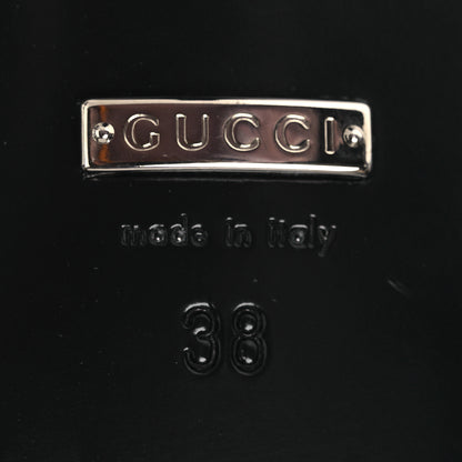 Gucci Tela Retino Kid Scamosciato Crystal GG Monogram Square G 35mm Slingback Pumps 38 Black 8 of 10
