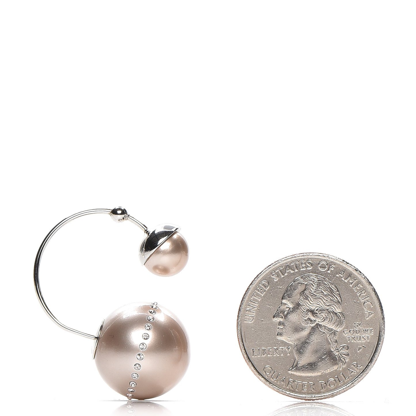 Crystal Pearl Ultradior Earrings Cream