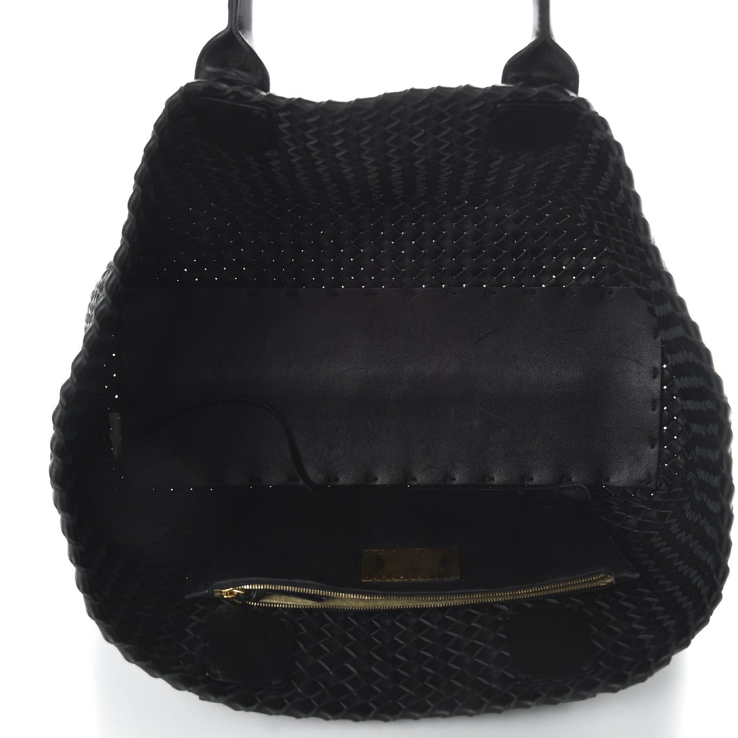 Nappa Intrecciato Medium Cabat Black