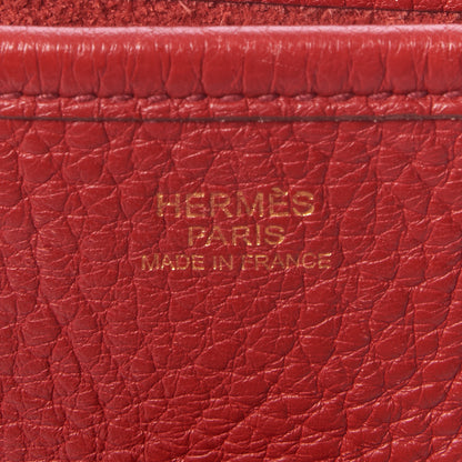 Hermes Taurillon Clemence Evelyne III GM Rouge Garance 7 of 8