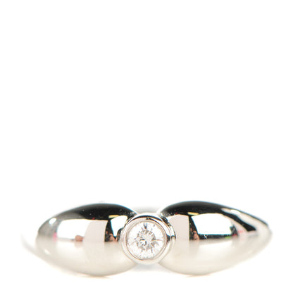 Tiffany Platinum Diamond Elsa Peretti Double Teardrop Ring 6 1 of 4