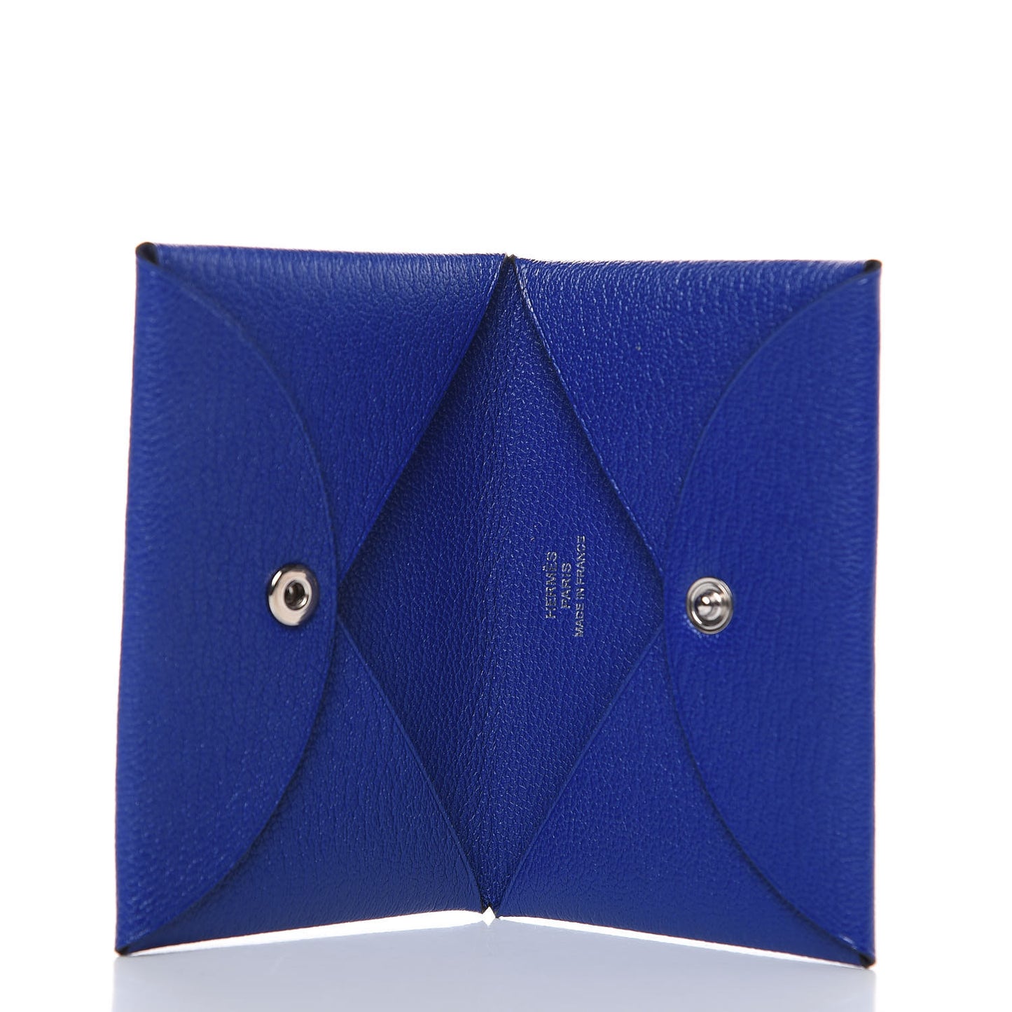Chevre Mysore Calvi Card Case Bleu Electrique