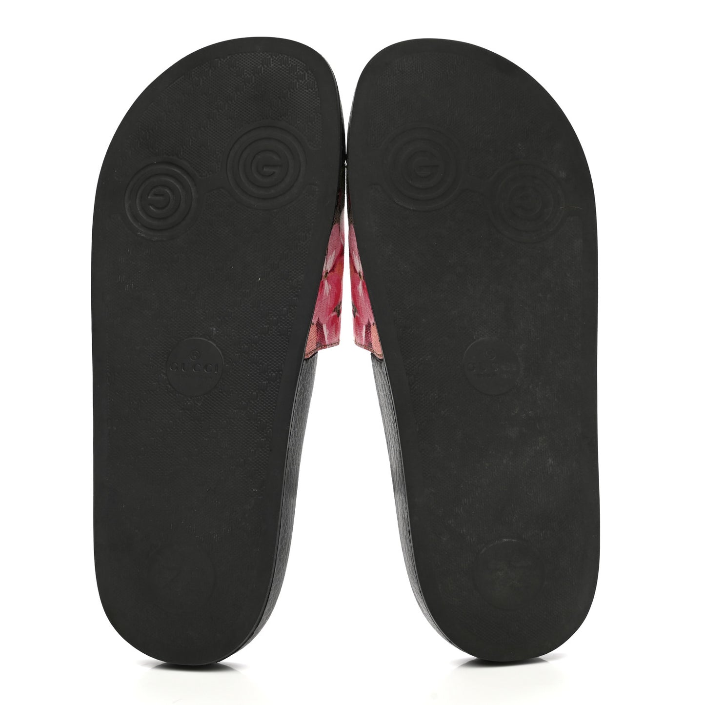 GG Supreme Monogram Blooms Slide Sandals 38 Beige Multicolor