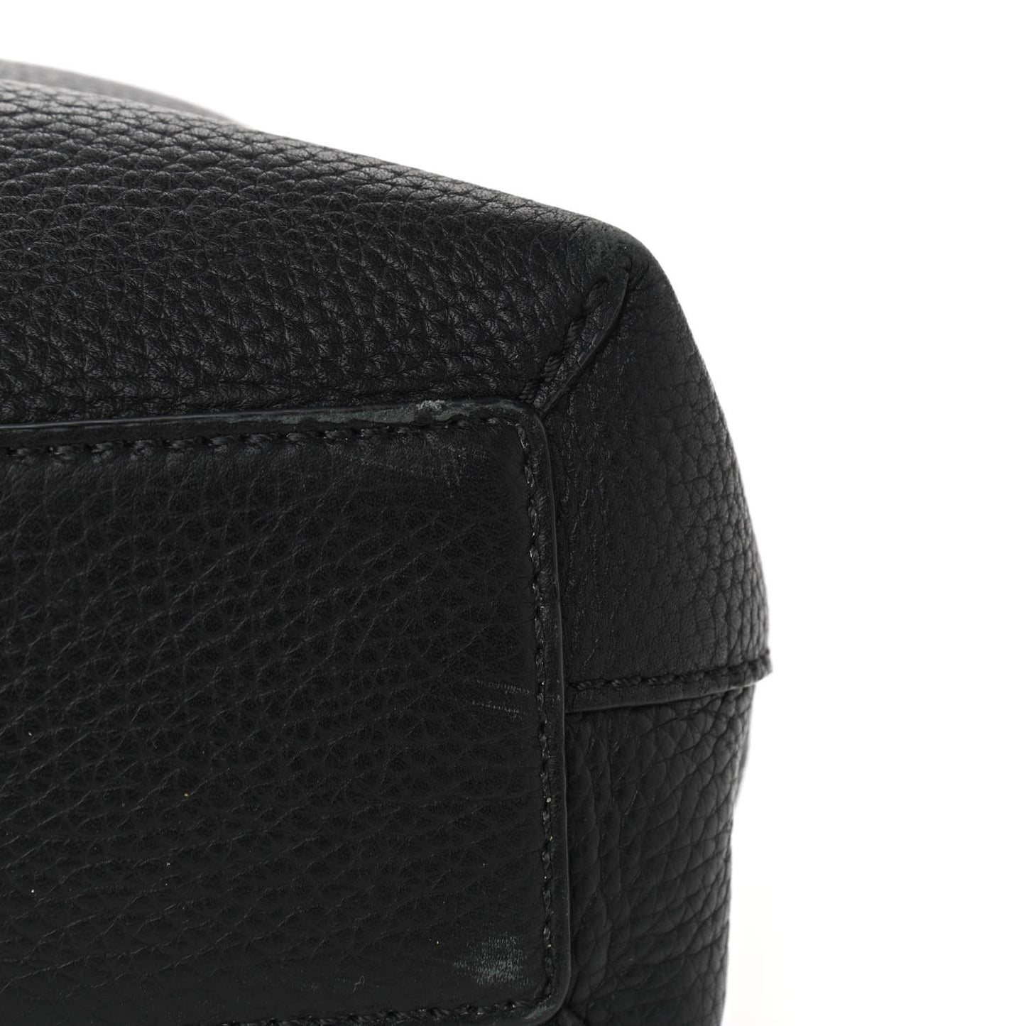 Grainy Calfskin Remington Tote Black