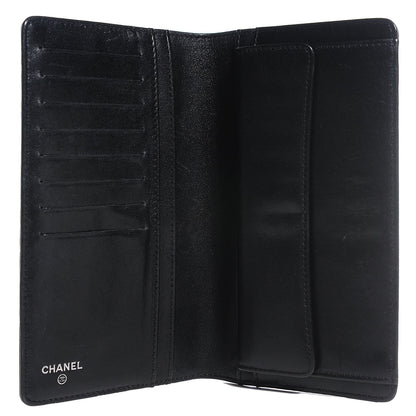 Chanel Lambskin Studded CC Yen Wallet Black 5 of 8