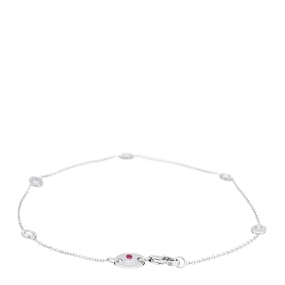 Roberto Coin 18K White Gold Diamond By the Inch Five Station Bracelet 2 of 3