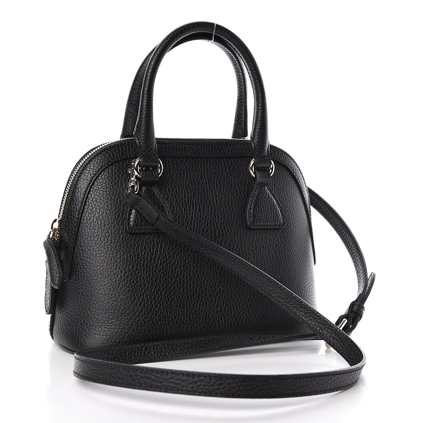 Dollar Calfskin Small GG Charm Dome Bag Black