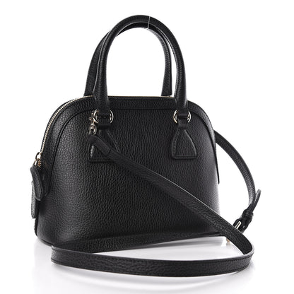 Gucci Dollar Calfskin Small GG Charm Dome Bag Black 3 of 10