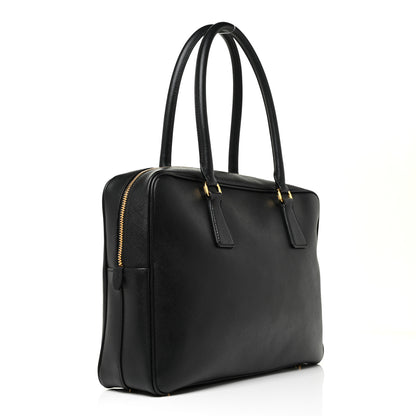 Prada Saffiano Lux Bauletto Black 3 of 13