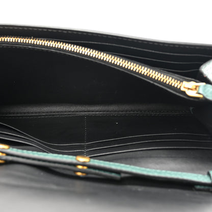 Burberry Canvas Tartan Check Mix Henley Wallet on Chain Green Multicolor 6 of 11