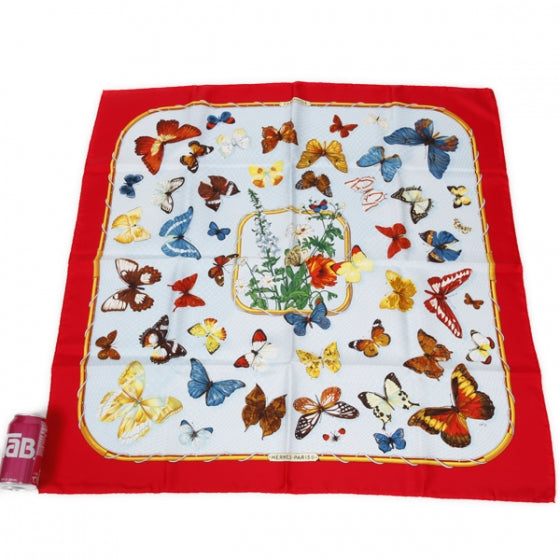 Hermes Silk Farandole Scarf 90 Red 2 of 8