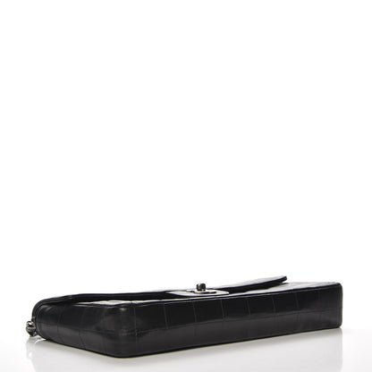 Chanel Lambskin Quilted East West Chocolate Bar Flap Black 4 of 9