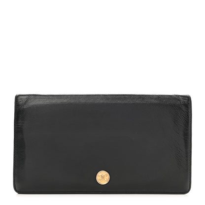 Chanel Grained Calfskin CC Button Yen Wallet Black 1 of 9