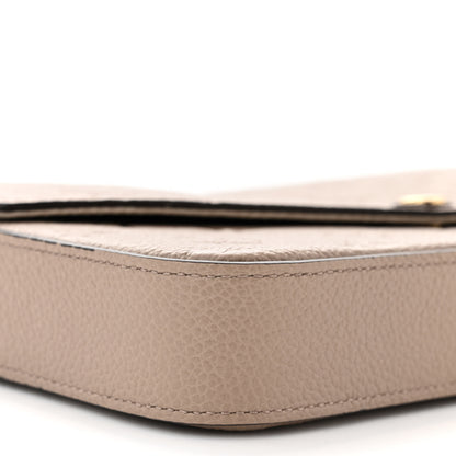 Louis Vuitton Empreinte Pochette Felicie Chain Wallet Tourterelle 9 of 11
