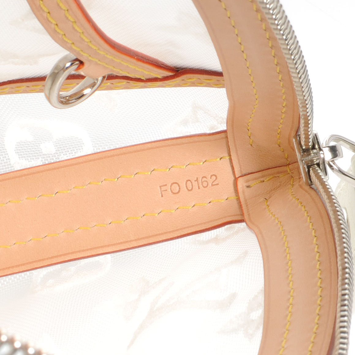 Monogram Transparence Transparent Lockit Clutch LE White