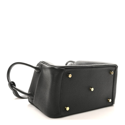 Hermes Taurillon Clemence Lindy 26 Black 4 of 11