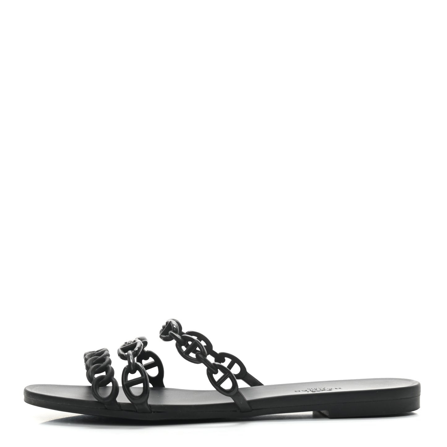 Rubber Chaine d'Ancre Rivage Sandals 38 Black