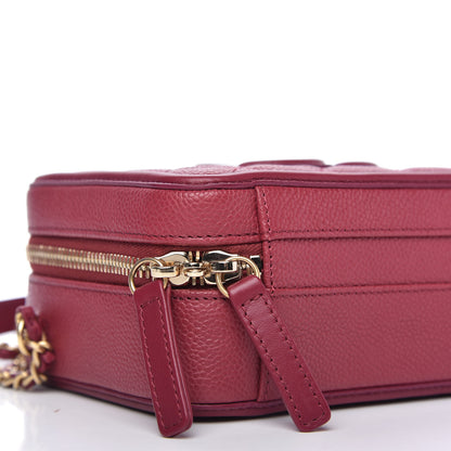Chanel Caviar Quilted Small CC Filigree Vanity Case Burgundy 6 of 11