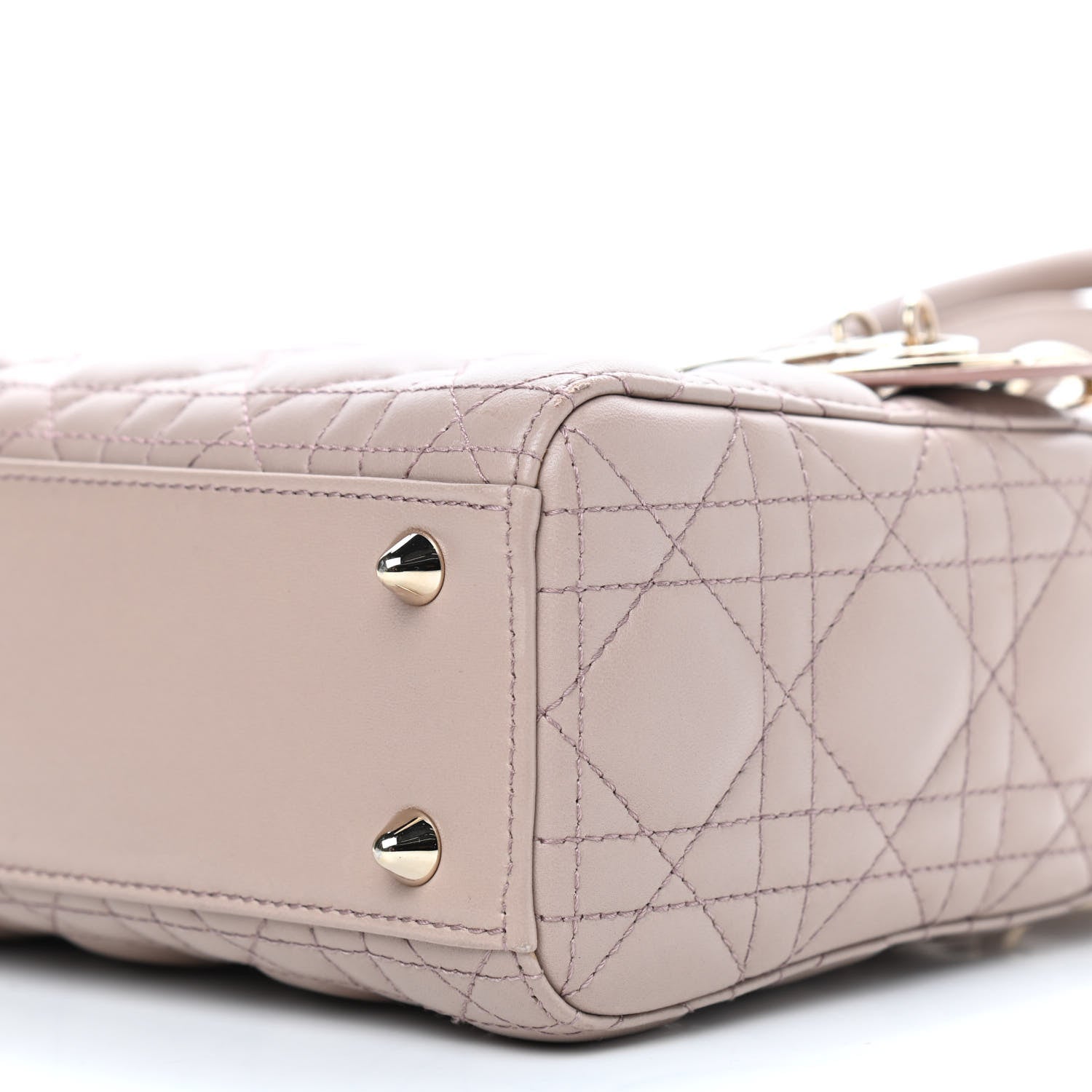 Christian Dior Lambskin Cannage Small Lucky Badges My Lady Dior Taupe 11 of 11