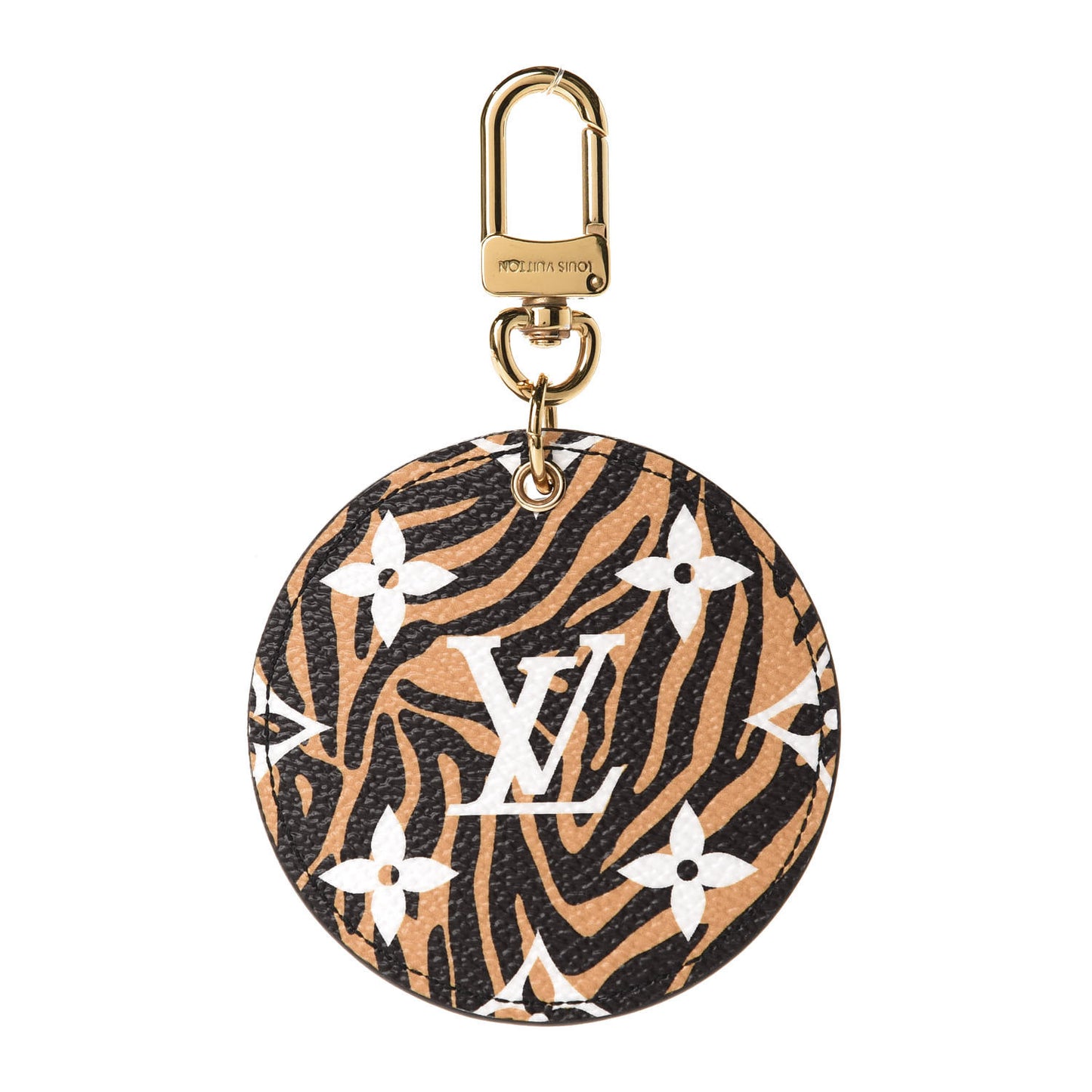 Monogram Giant Jungle Bag Charm Key Holder Black