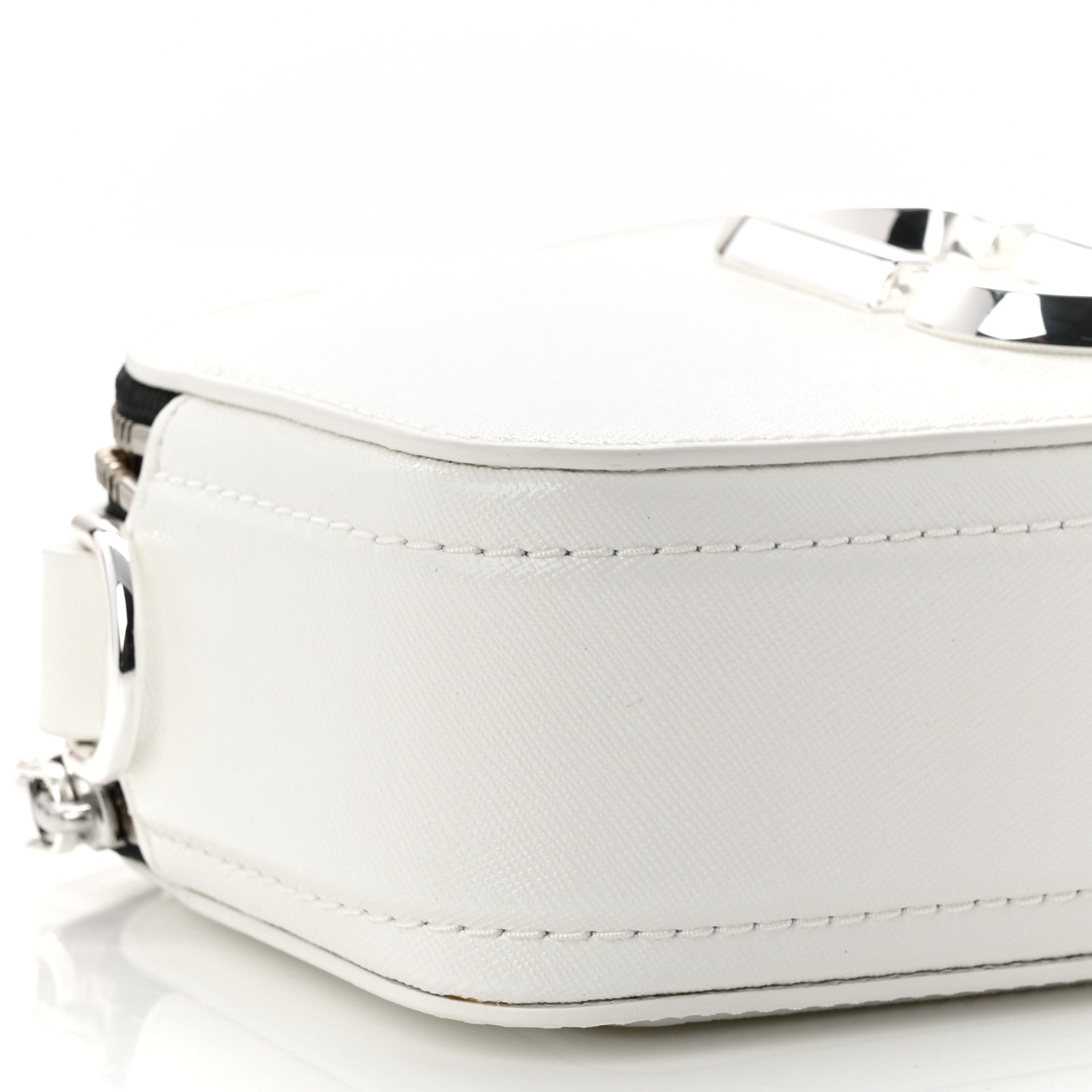 Marc Jacobs Saffiano Small Snapshot Camera Bag White 1854954