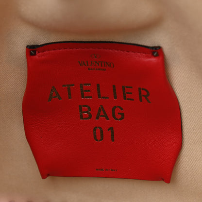 Valentino Garavani Canvas Atelier 01 Metal Stitch Edition Medium Tote Bag Naturale 7 of 11