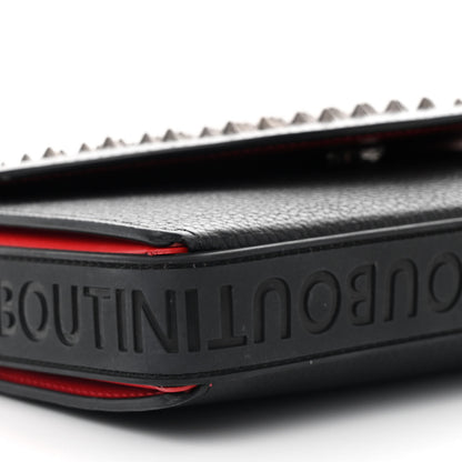 Christian Louboutin Calfskin Funky Spikes Wallet on Strap Black 9 of 20
