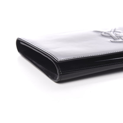 Saint Laurent Patent Monogram Large Belle De Jour Clutch Black 10 of 13