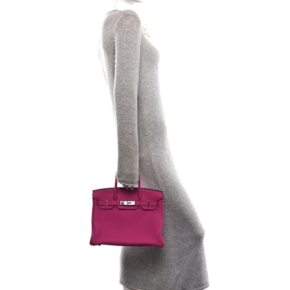 Hermes Togo Birkin 30 Rose Pourpre 2 of 11