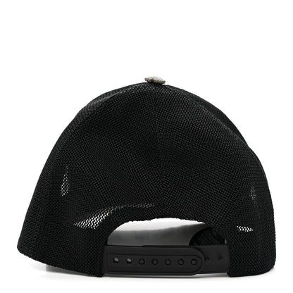 Gucci GG Supreme Monogram Bosco Patch Baseball Hat 57 Beige Green 6 of 9