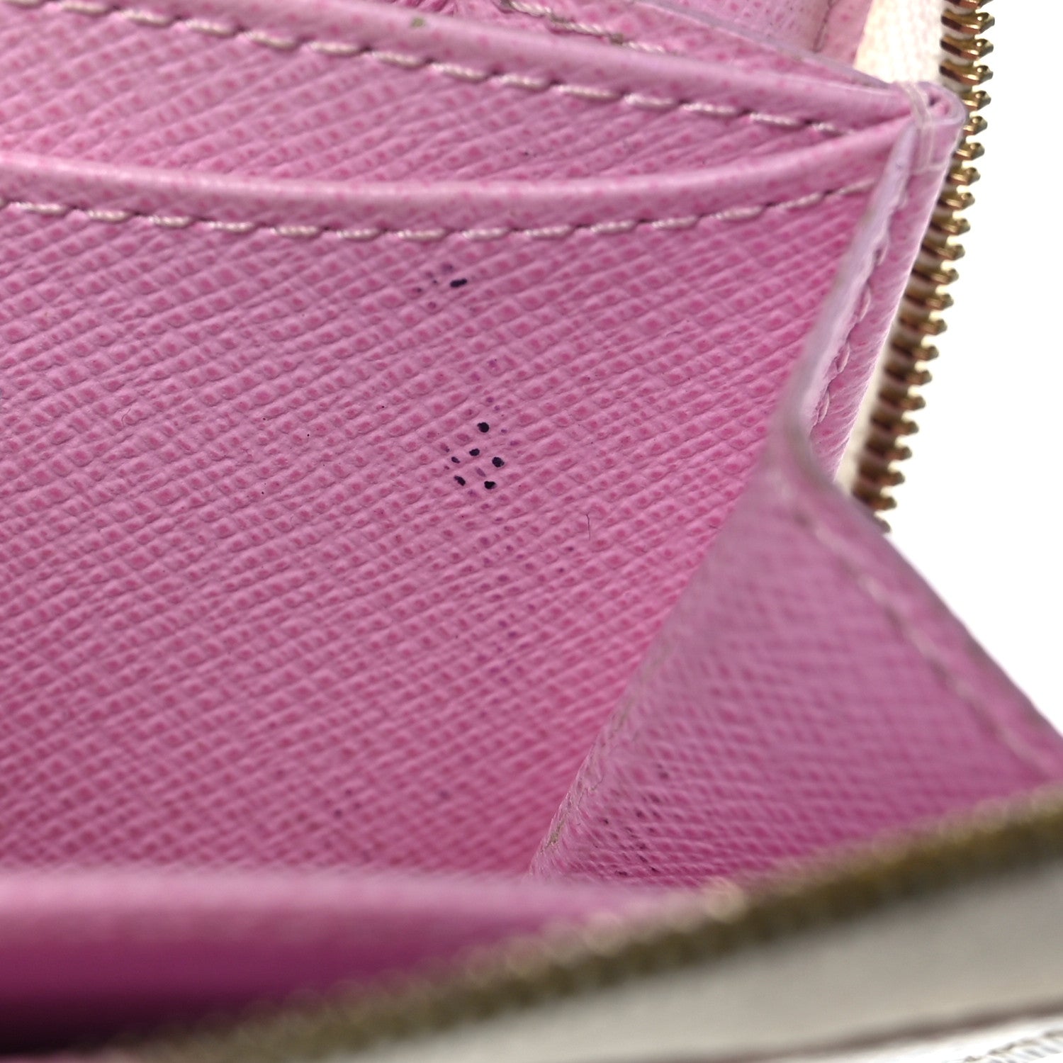 Louis Vuitton Monogram Multicolor Zippy Coin Purse Wallet White Litchi 7 of 7