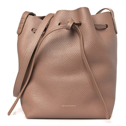 Mansur Gavriel MANSUR GAVRIEL Pebbled Calfskin Soft Mini Bucket Bag Biscotto 1 of 9