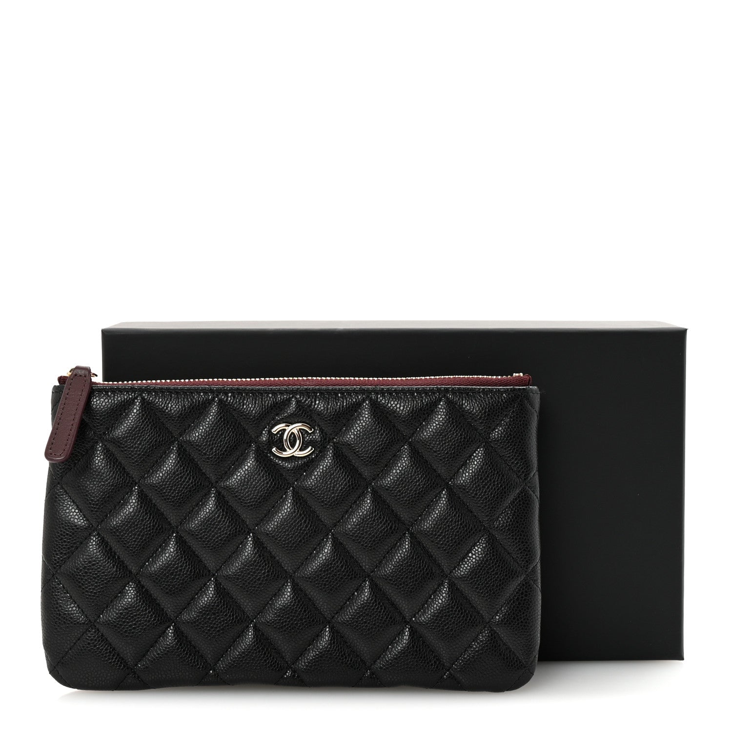 Chanel Caviar Quilted Cosmetic Case Black 8 of 8