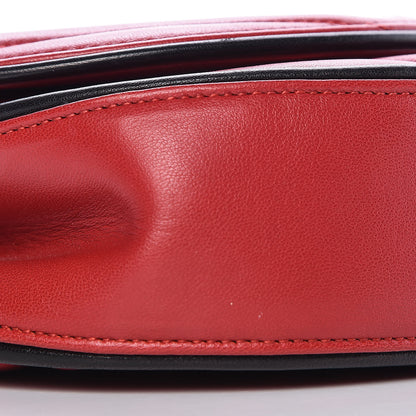 Saint Laurent Calfskin Matelasse Monogram Small Bubble Chain Crossbody Red 8 of 9