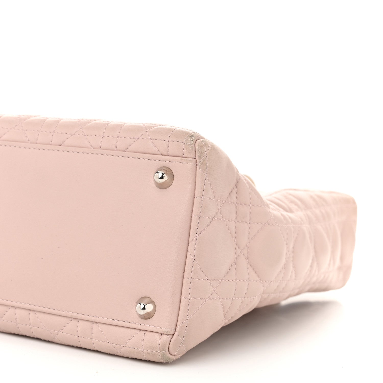 Christian Dior Lambskin Cannage Large Lady Dior Light Pink 10 of 12