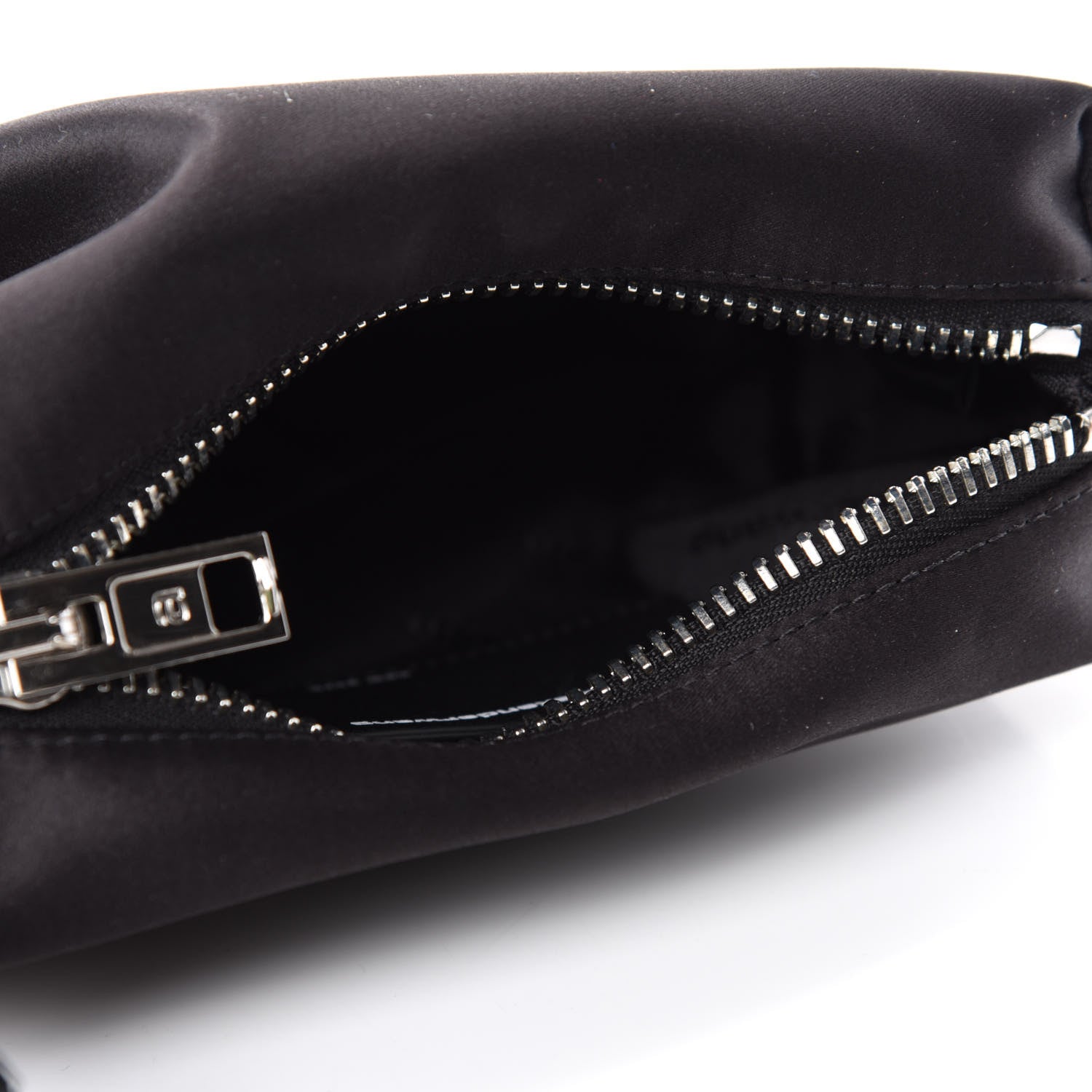 Alexander Wang Satin Crystal Heiress Pouch Black 5 of 11