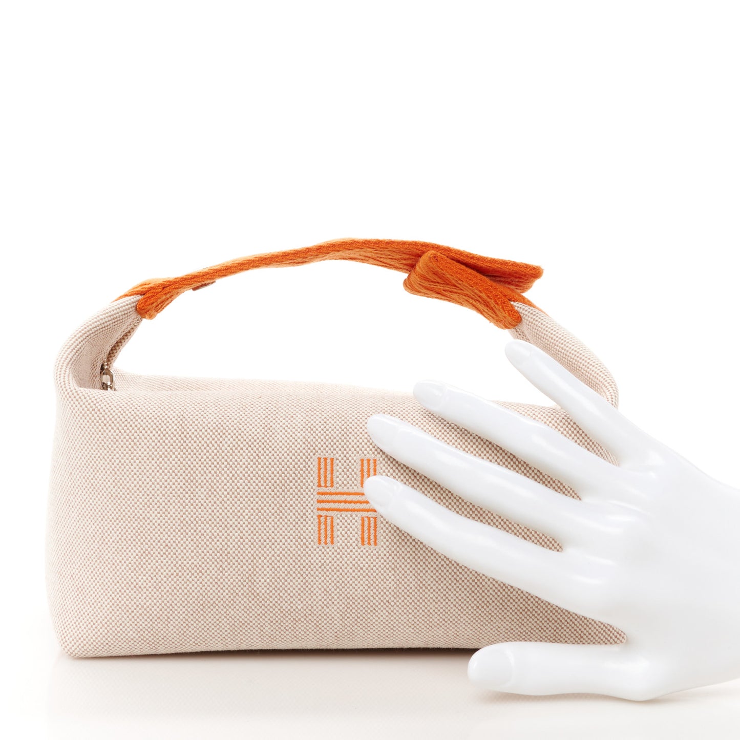 Canvas Small Bride-A-Brac Pouch Natural Orange