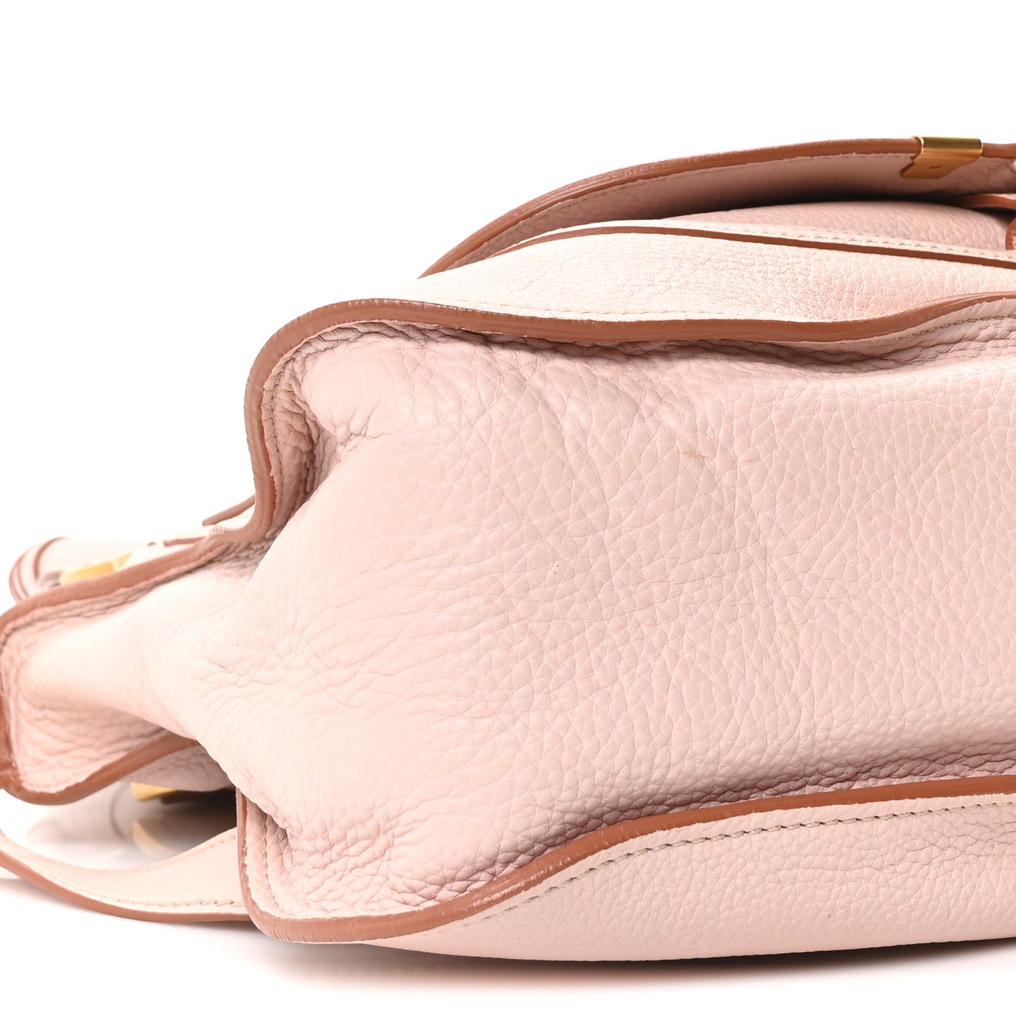 Calfskin Medium Marcie Satchel Nude Pink