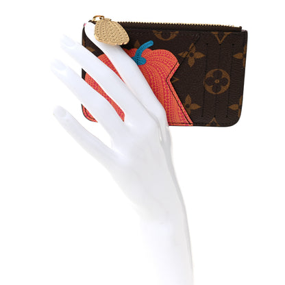 Louis Vuitton LV X YK Monogram Kusama Pumpkin Zipped Romy Card Holder 2 of 8