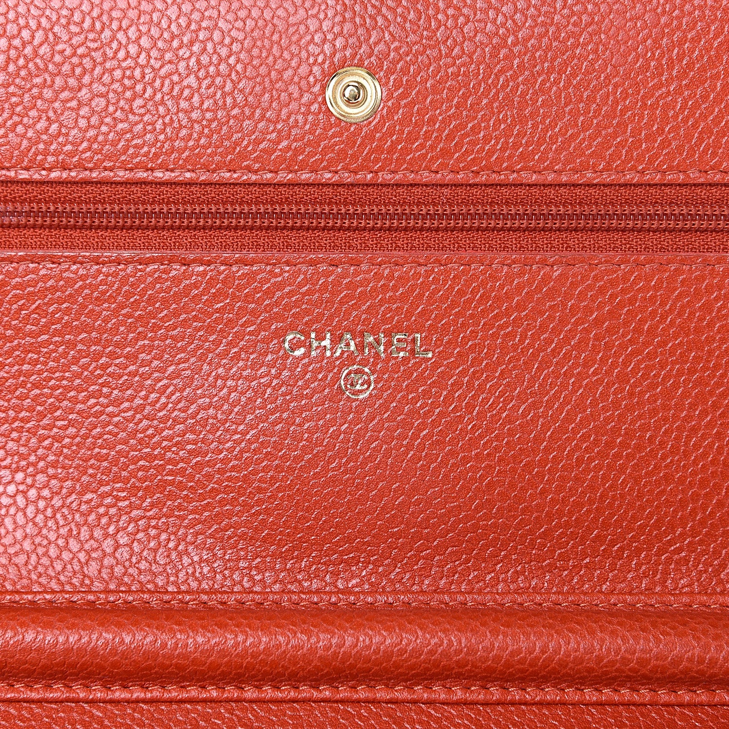 Chanel Caviar Quilted Wallet on Chain WOC Red 5 of 17