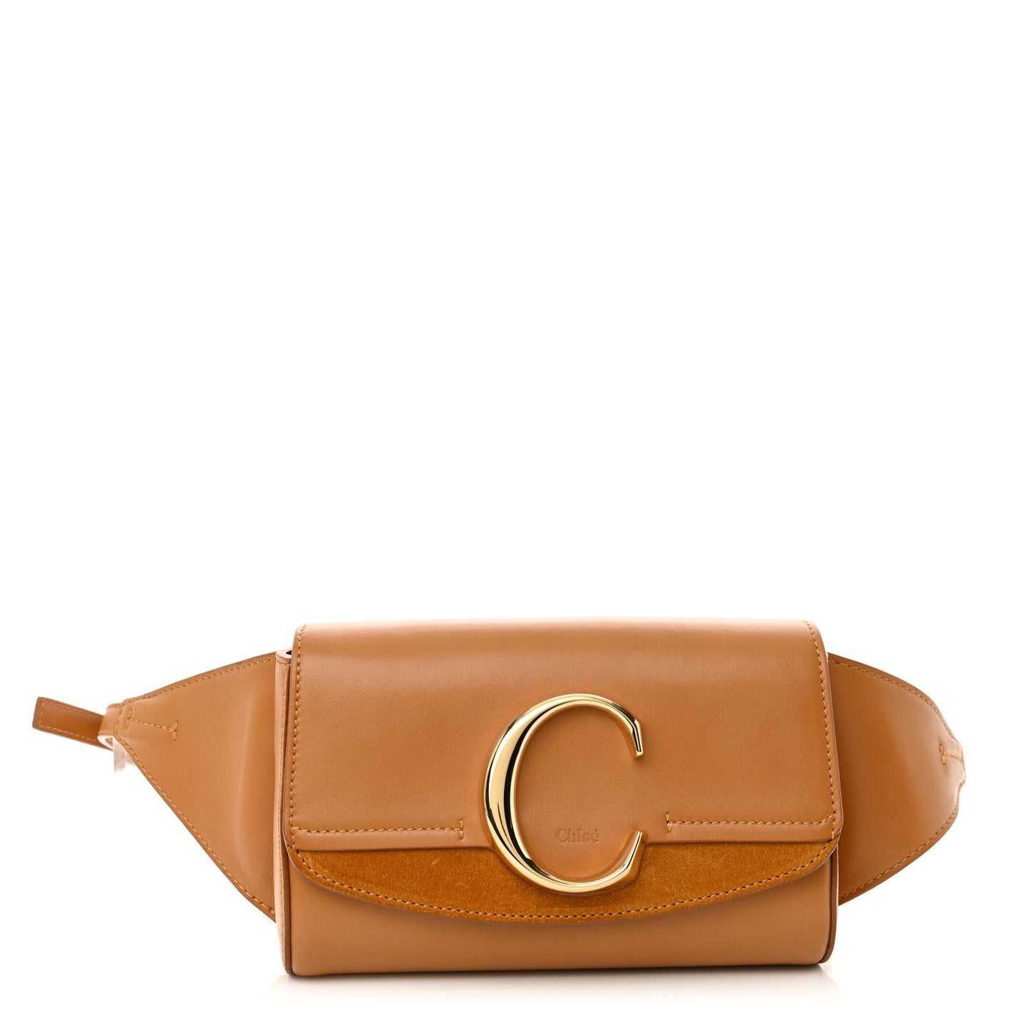 Calfskin Suede C Belt Bag Tan