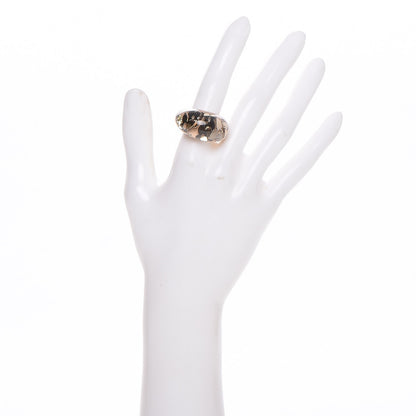Louis Vuitton Resin Swarovski Crystal Inclusion Ring 6 Beige 3 of 3